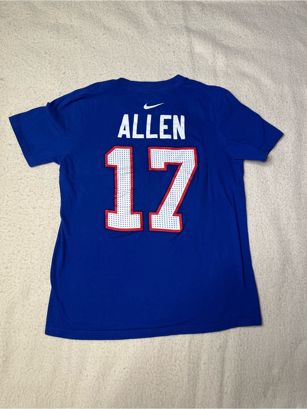 Nike Tee NFL Buffalo Bulls Josh Allen Blue T Shirt Jersey Youth Boys Large 14-16